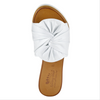 Image of Spring Step Lavona Twist Leather Slide Sandal - White