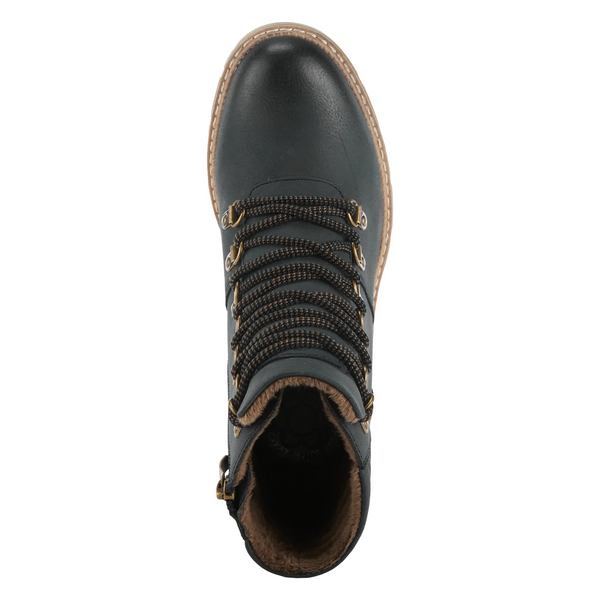 Spring Step Rockies Lug Sole Lace Up Boot - Navy