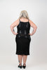 Image of Steven Guy Sleeveless Sequin Sheath Dress - Black