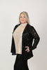 Image of Steven Guy Open Front Sequin Cardigan - Black