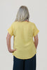 Image of Steven Guy Cuffed Sleeve Airflow Top - Lemonade