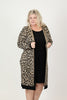 Image of Steven Guy "Twofer" Sweater Dress - Black/Leopard