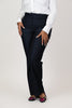 Image of Steven Guy Sharkskin Denim Straight Leg Pant - Dark Wash