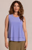 Image of Sympli Sleeveless Double Layer Shell - Jacaranda