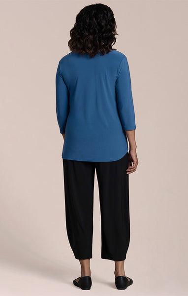 Sympli Go To Classic T 3/4 Sleeve - Lake Blue