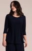 Image of Sympli Go To Classic T 3/4 Sleeve - Navy