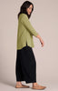 Image of Sympli Go To Classic T 3/4 Sleeve - Epsom Green