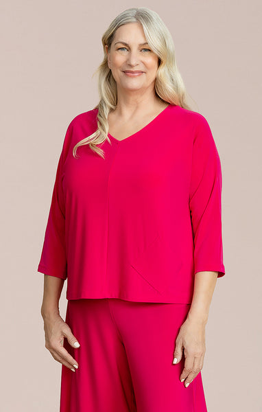Sympli Revel Top - Hot Pink