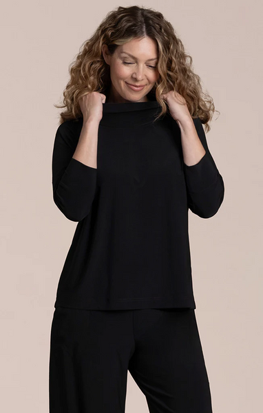 Sympli Slouch Sweatshirt Plus Size - Black