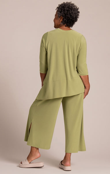 Sympli Splice Angle Top - Epsom Green