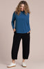 Image of Sympli Echo Mock Neck Top - Lake Blue