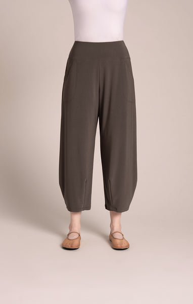 Sympli Narrow Lantern Pant - Tapenade