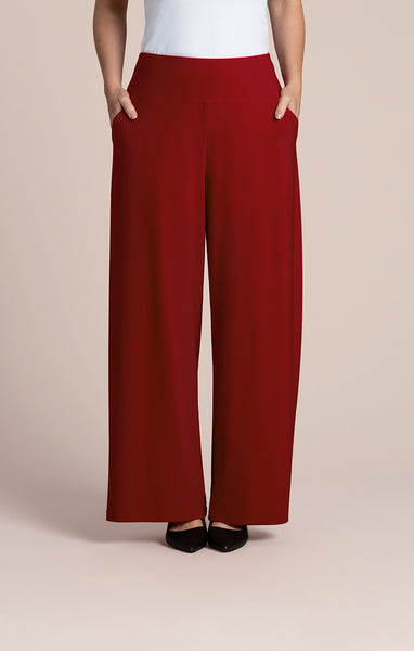 Sympli Easy Wide Leg Pant - Red