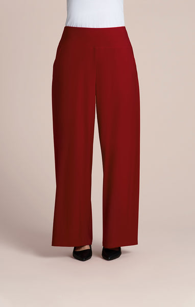 Sympli Easy Wide Leg Pant - Red