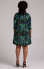 Image of Sympli Nu Trapeze Dress Plus Size - Digi Forest Camo