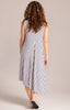 Image of Sympli Sleeveless Slant Pocket Dress - Navy/White Stripe