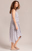 Image of Sympli Sleeveless Slant Pocket Dress - Navy/White Stripe