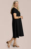 Image of Sympli Fit & Flare Dress Short Sleeve - Black
