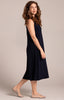 Image of Sympli Square Neck Fit and Flare Dress - Navy