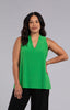 Image of Sympli Deep V Trapeze Tank - Kelly Green