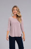 Image of Sympli Go To Classic T 3/4 Sleeve - Dusty Rose
