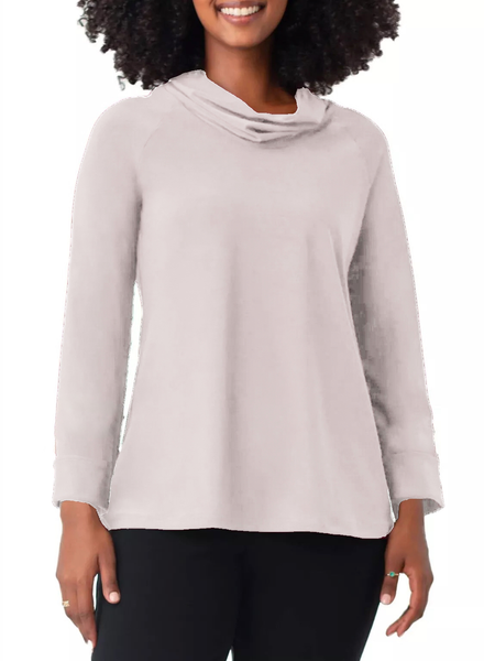 Sympli Wide Cuff Raglan Sleeve Top - Cashew