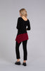 Image of Sympli Color Block Reversible Angle Top 3/4 Sleeve - Black/Bloodstone *Take an EXTRA 1/2 Off*