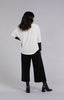 Image of Sympli Nu Cinch Top with Faux Leather - Ivory
