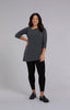 Image of Sympli Angle Tunic 3/4 Sleeve - Graphite *Take an EXTRA 1/2 Off*