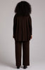 Image of Sympli Flounce Gilet - Chocolate