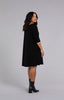 Image of Sympli Tipped Reversible Dress 3/4 Sleeve - Black/Ivory