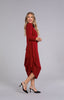 Image of Sympli Drama Dress 3/4 Sleeve - Red