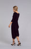 Image of Sympli Drama Dress 3/4 Sleeve - Currant