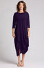 Image of Sympli Drama Dress 3/4 Sleeve - Blackberry