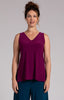 Image of Sympli Go To V-Neck Tank Relax - Amaranth