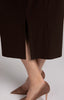 Image of Sympli Hepburn Skirt - Chocolate