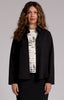 Image of Sympli Lightweight Ponte Hepburn Shorty Jacket - Black