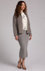 Image of Sympli Lightweight Ponte Hepburn Shorty Jacket - Taupe