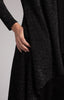 Image of Sympli Metallic Pique Flutter Duster Cardigan - Black/Metallic