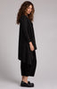 Image of Sympli Metallic Pique Flutter Duster Cardigan - Black/Metallic