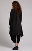 Image of Sympli Metallic Pique Flutter Duster Cardigan - Black/Metallic