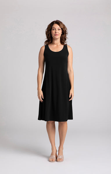 Sympli Nu Tank Dress Short - Black