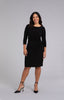 Image of Sympli Side Twist Dress 3/4 Sleeve - Black