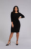 Image of Sympli Side Twist Dress 3/4 Sleeve - Black