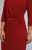Image of Sympli Side Twist Dress 3/4 Sleeve - Red