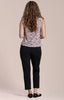 Image of Sympli Flared Shell Print - Painted Blooms