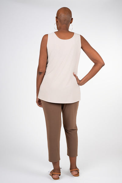 Sympli Go To V-Neck Tank Relax - Cashew