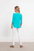 Image of Sympli Go To Classic T 3/4 Sleeve - Aqua