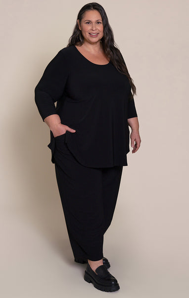 Sympli Go To Classic T Plus Size - Black