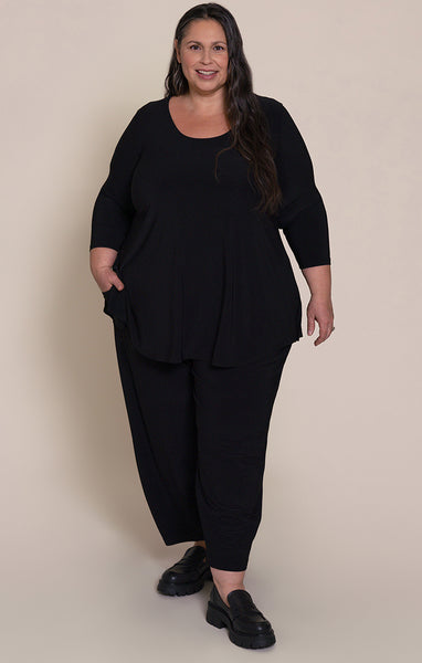 Sympli Go To Classic T Plus Size - Black